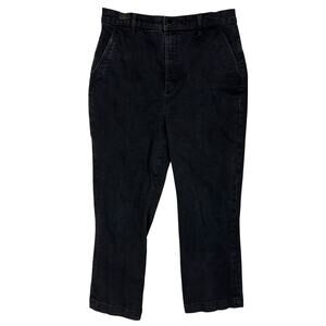 Ann Taylor Pants Women's 12P Black Cotton Stretch High-Rise Classic‎ Trouser